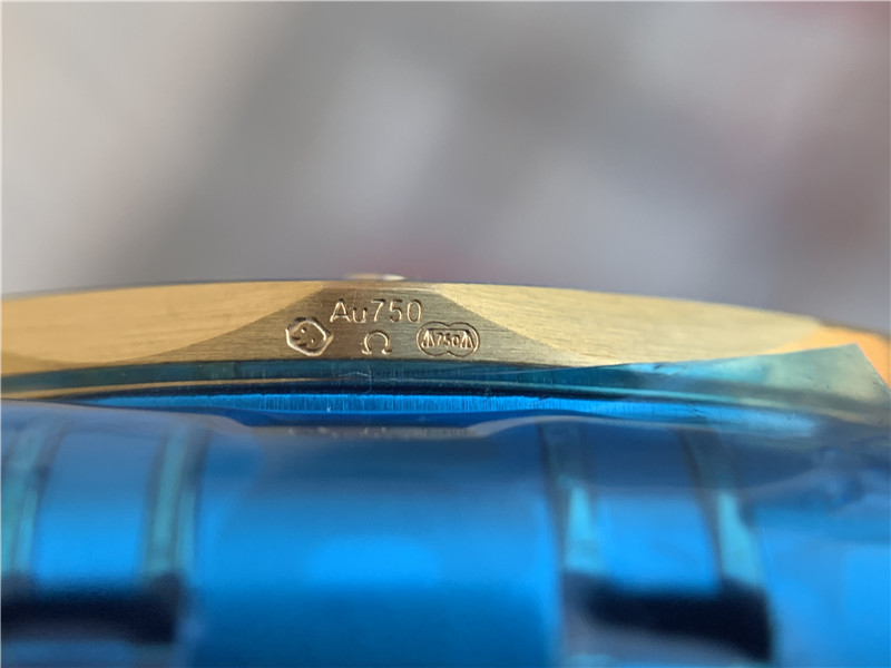 VS厂欧米茄海马300间金蓝盘腕表评测（VS厂海马300间金细节如何）  第7张
